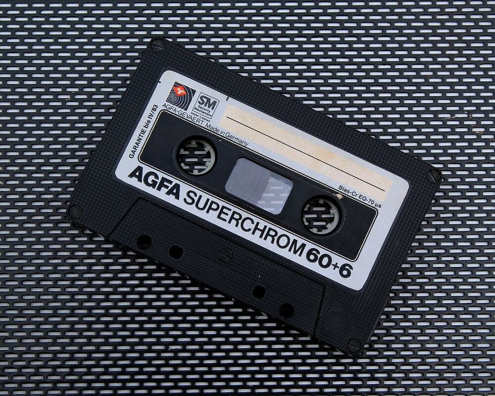 lot 8 K7 AUDIO-Agfa LNX 60-cassette audio tape-vintage 